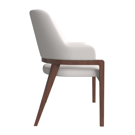 Ethora Collection Modern Wooden Dining Chair in Light Toupe Set of 2