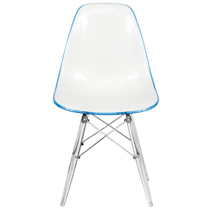 Dover Molded Side Chair with Acrylic Base