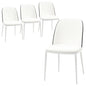 Dining Side Chair with Leather Seat