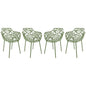Modern Devon Aluminum Armchair, Set of 4