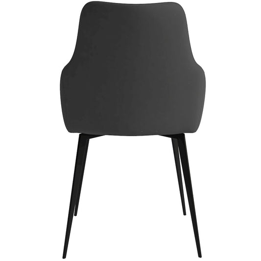 Sonnet Series Modern Dining Chair in Grey