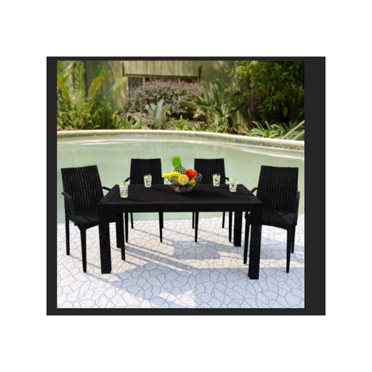 Mace Weave Design Outdoor Dining Table