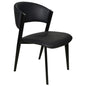 Aspen Collection Modern Dining Chair Black Frame in Black