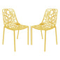 Modern Devon Aluminum Chair, Set of 2