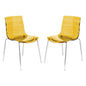 Astor Water Ripple Design Dining Chair Set of 2