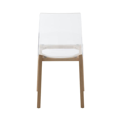 Marsden Modern Dining Side Chair With Beech Wood Legs