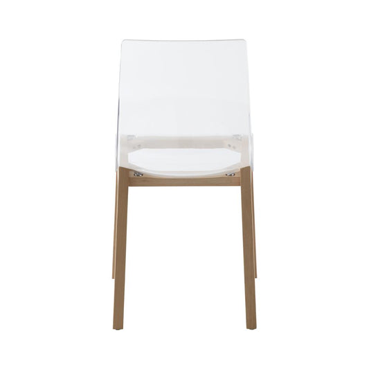 Marsden Modern Dining Side Chair With Beech Wood Legs