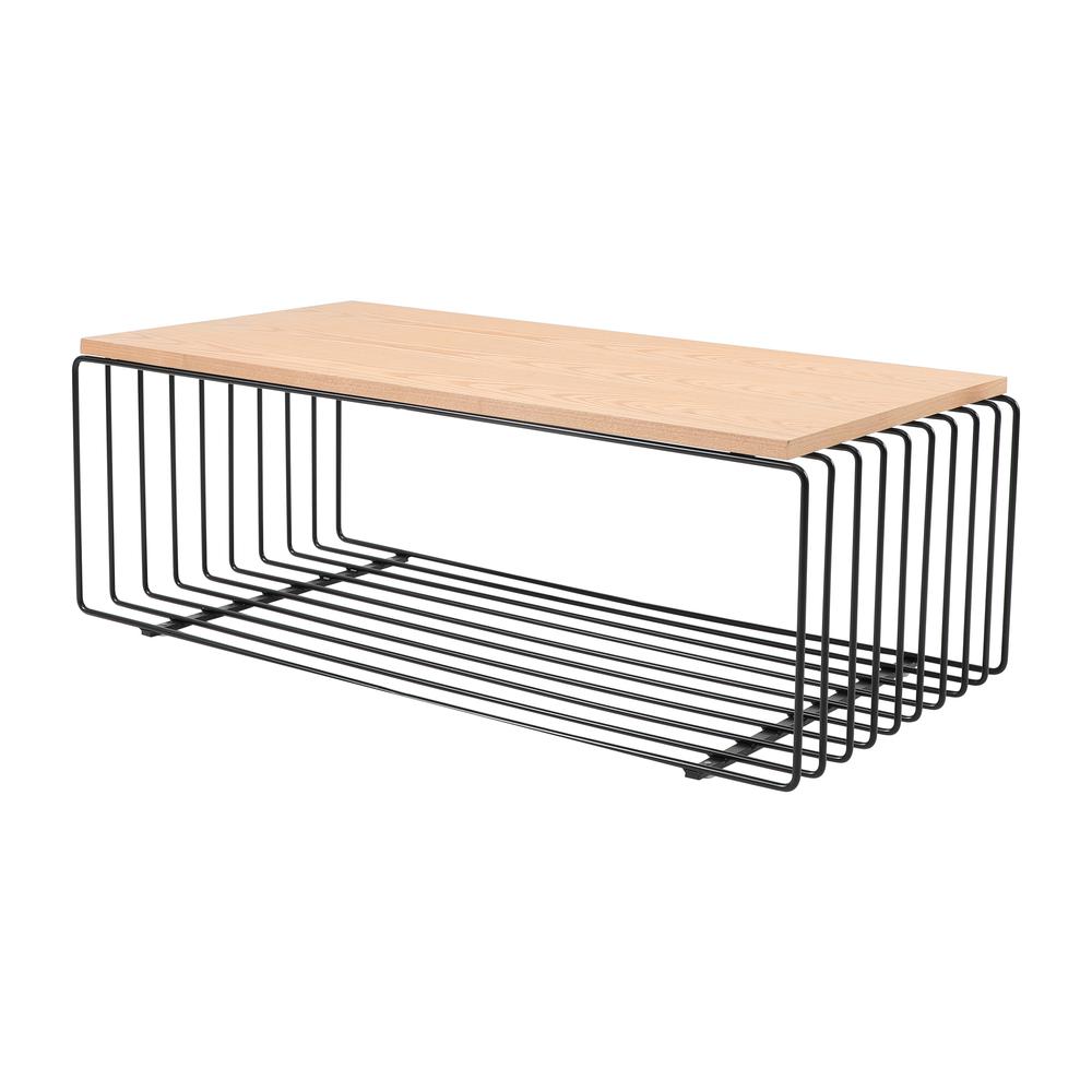 Walden Rectangular Coffee Table with Ash Veneer Top