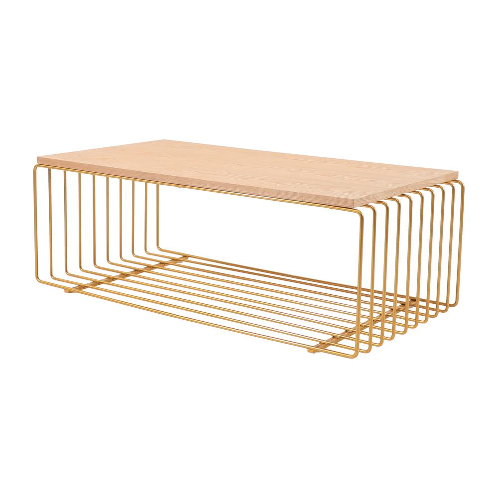Walden Rectangular Coffee Table with Ash Veneer Top