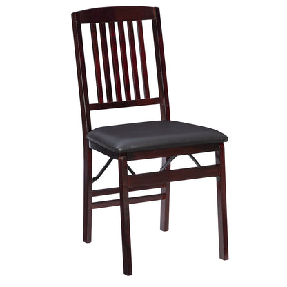 Triena 18 In Mission Back Folding Chair - Set Of Two