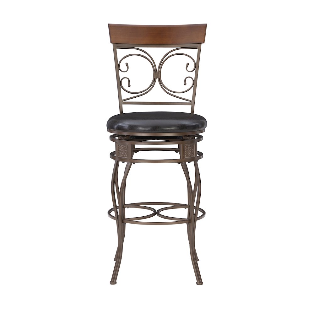 Big and Tall Back to Back Scroll Barstool