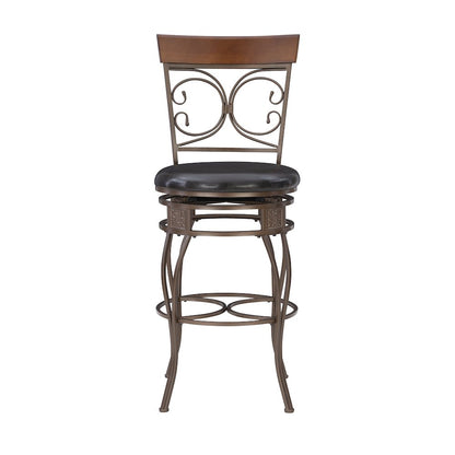 Big and Tall Back to Back Scroll Barstool