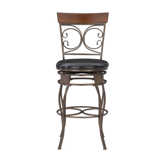 Big and Tall Back to Back Scroll Barstool