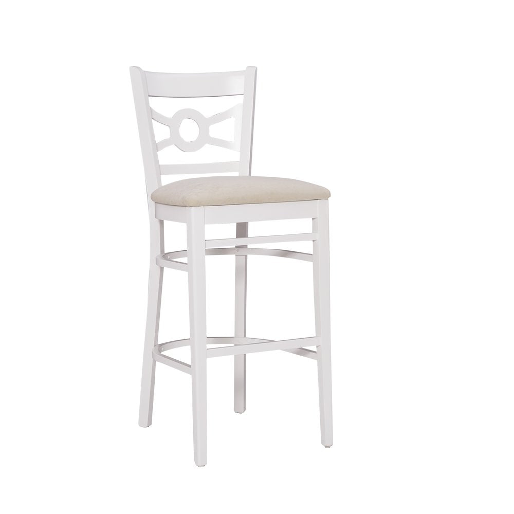 Teresa White Barstool W Uph Seat