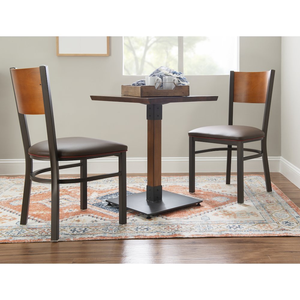 Elmer Side Chair Brown Set Of 2