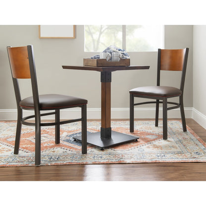 Elmer Side Chair Brown Set Of 2