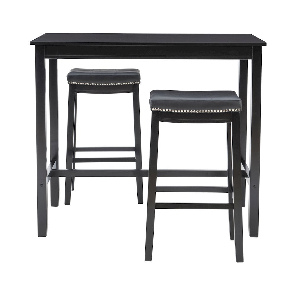 Claridge 3Pc Bar Set Black