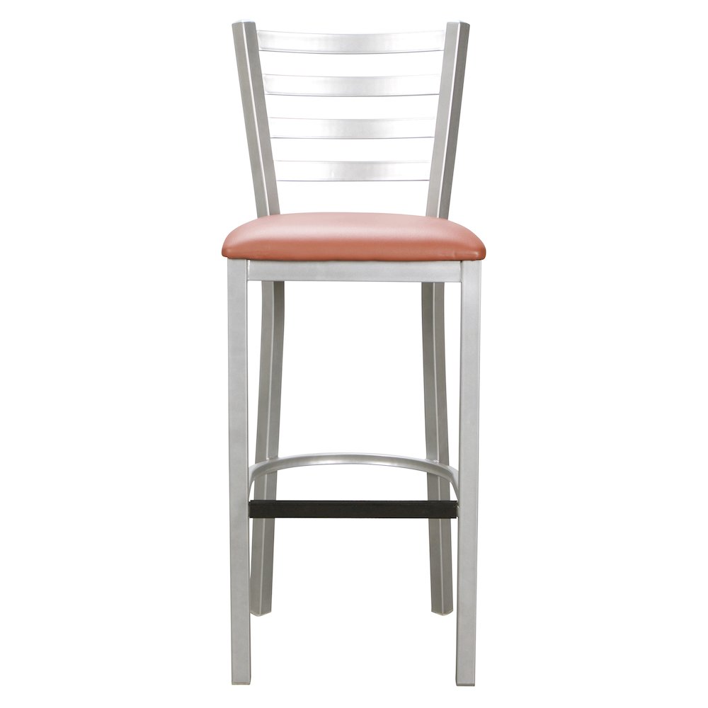 Baxter Metal Barstool Silver Set Of 2