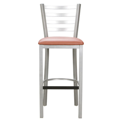 Baxter Metal Barstool Silver Set Of 2
