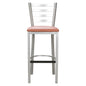 Baxter Metal Barstool Silver Set Of 2