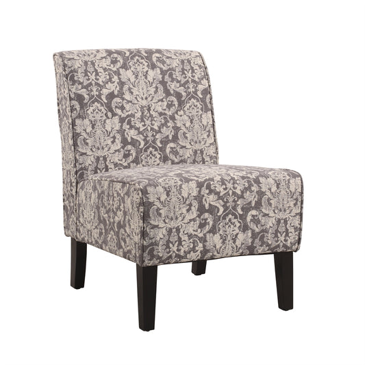 Coco Accent Chair - Gray Damask