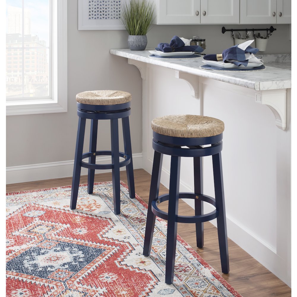 Morgan Barstool Navy Blue