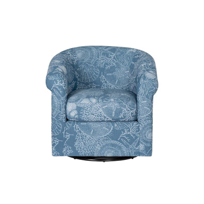 Bonnie Swivel Club Chair, Coastal