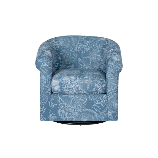 Bonnie Swivel Club Chair, Coastal