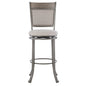 Franklin Swivel Barstool, Pewter