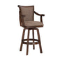 Brandon Warm Cherry Swivel Bar Stool