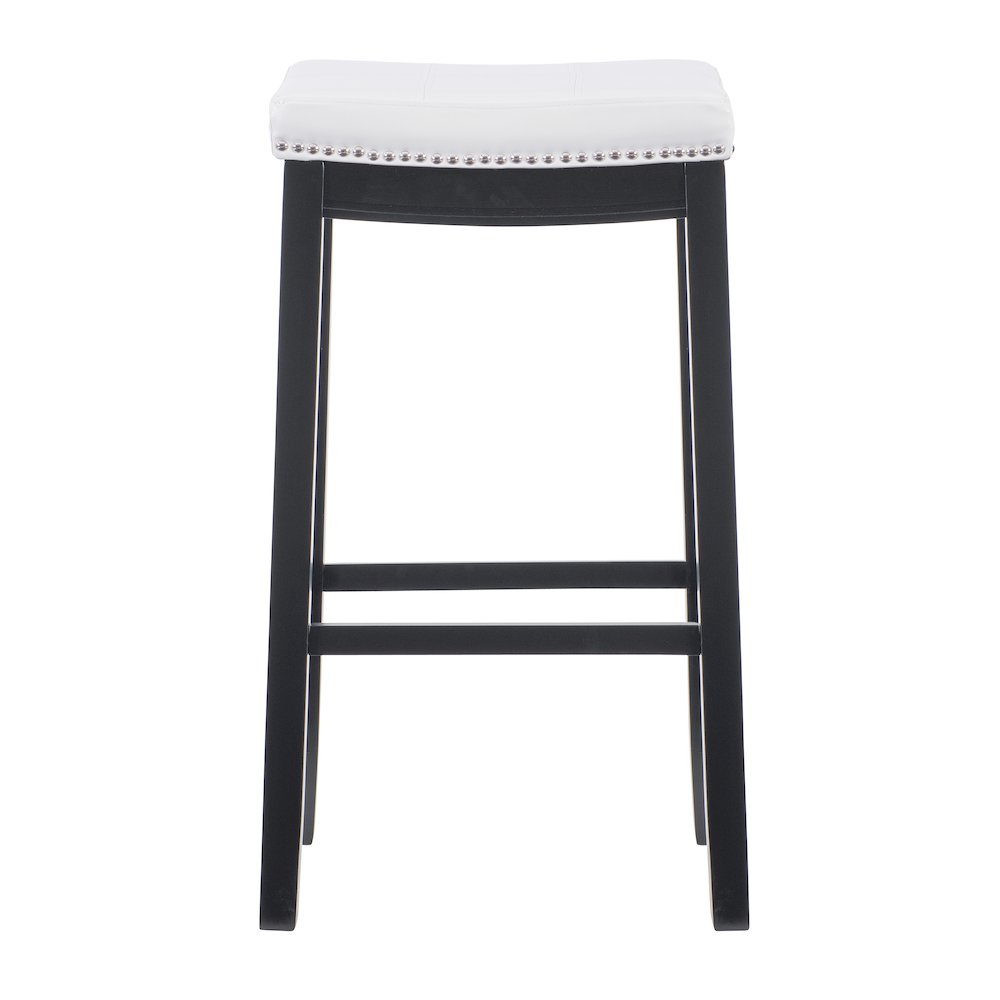 Claridge White Pu Barstool