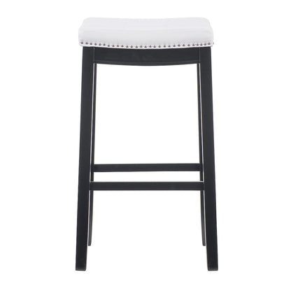 Claridge White Pu Barstool
