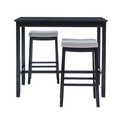 Claridge 3Pc Bar Set Black Grey