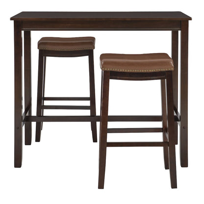 Claridge 3Pc Bar Set Brown Cognac
