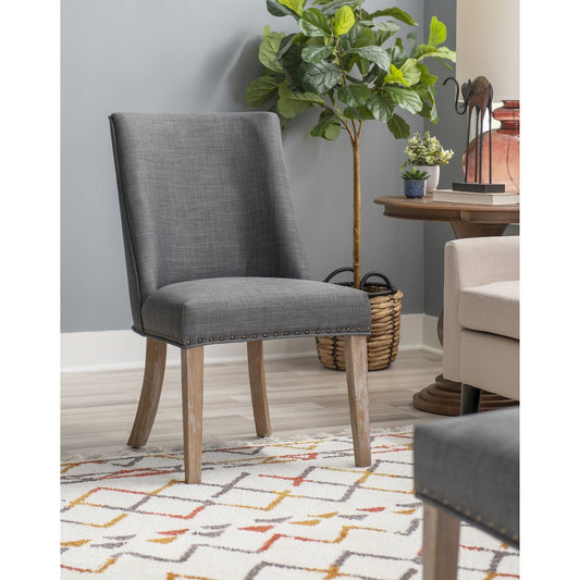 Adler Dining Chair Natural Grey  Set of Two