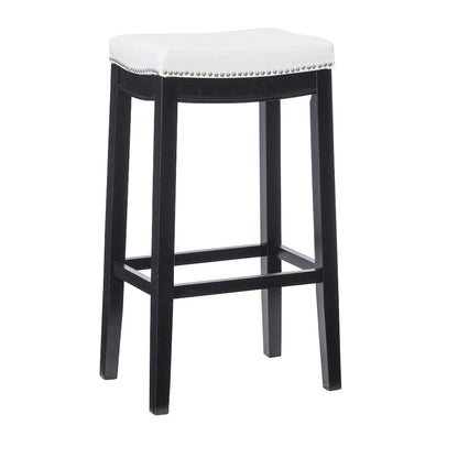 Claridge White Pu Barstool