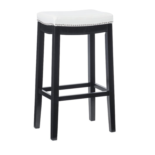 Claridge White Pu Barstool