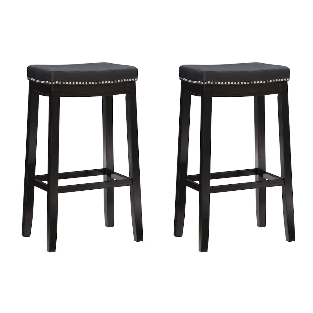 Claridge 2 Pk Black Bar Stool