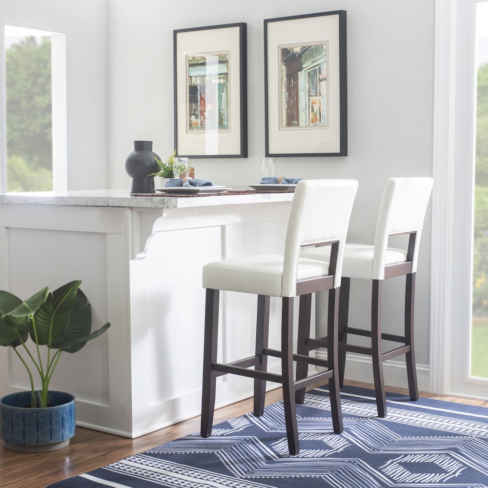 Vega Bar Stool White 30