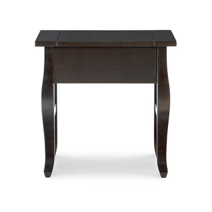Rio Grande One-Drawer End Table, Espresso