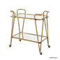 Gold Mid-Century Bar Cart