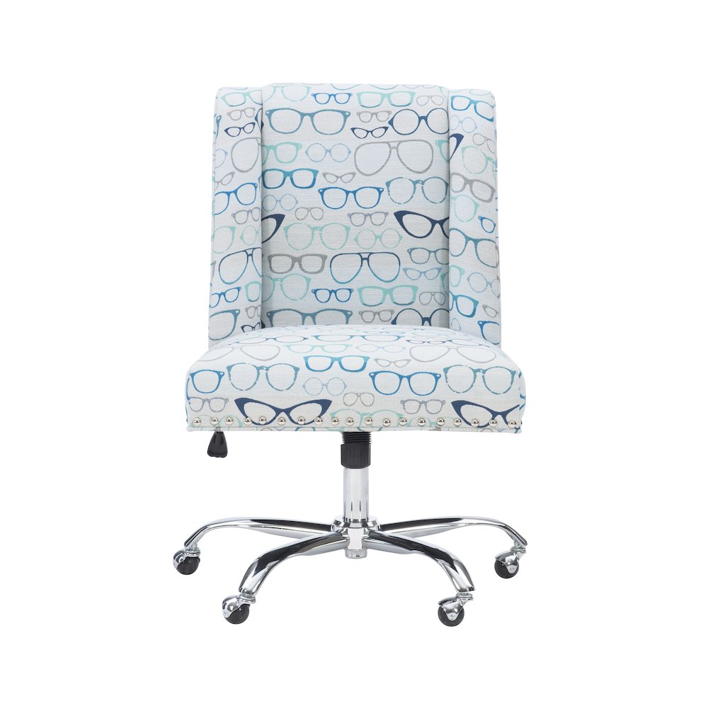 Draper Office Chair, Glasses Print