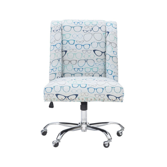 Draper Office Chair, Glasses Print