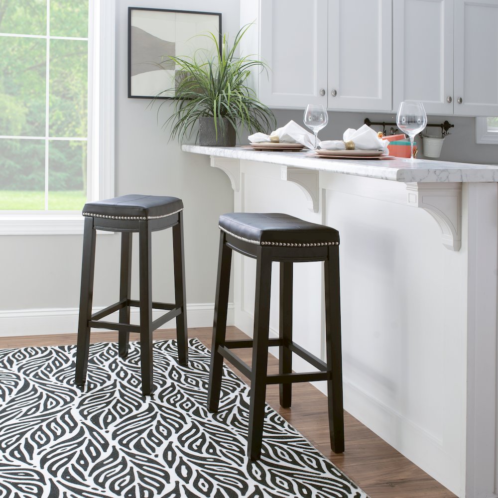 Claridge Black Barstool