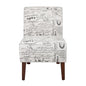 Linen Script Lily Chair