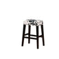 Walt Black Cow Print Bar Stool