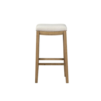 Claridge  Linen Striped Bar Stool
