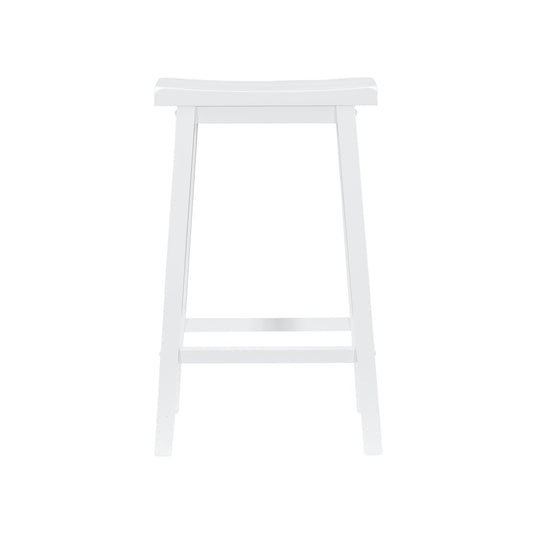 White Saddle Bar Stool