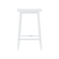 White Saddle Bar Stool