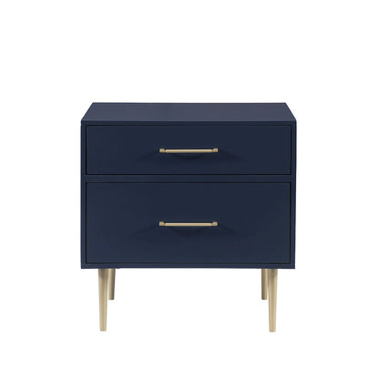 Gloria Two Drawer Night Stand Navy